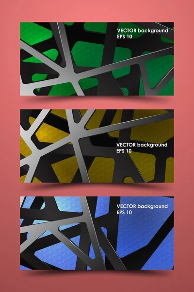 Renkli afiş şablonlar. Dijital karbon arka plan.