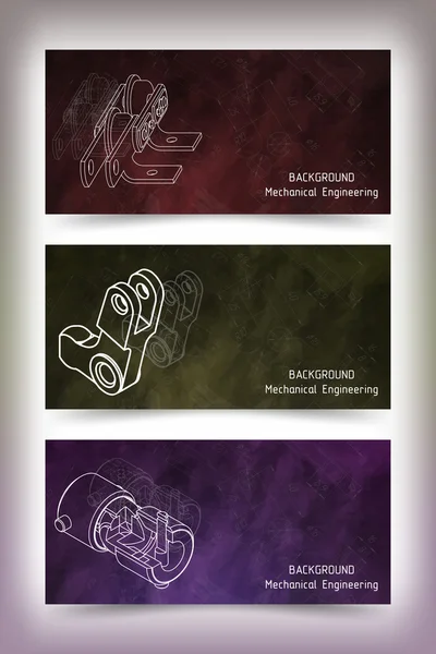 Makine Mühendisliği çizimler üzerinde yazı tahtası