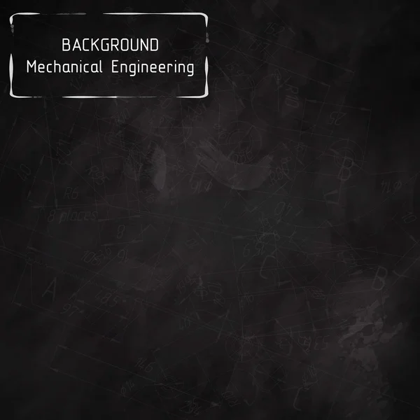 Makine Mühendisliği çizimler üzerinde yazı tahtası