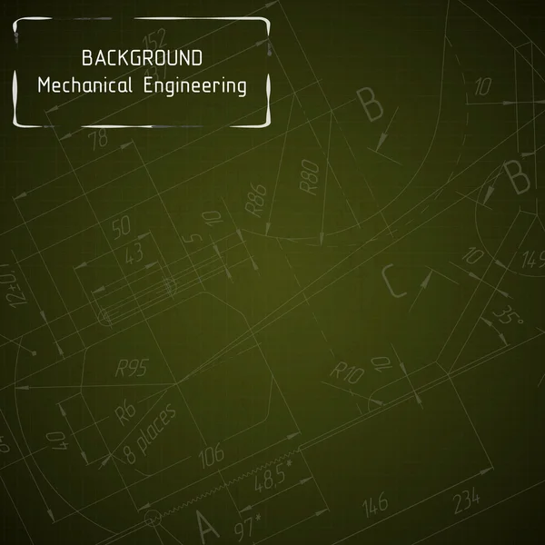 Makine Mühendisliği çizimler üzerinde sarı yazı tahtası