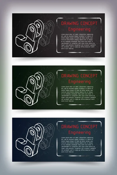 Makine Mühendisliği çizimler üzerinde yazı tahtası