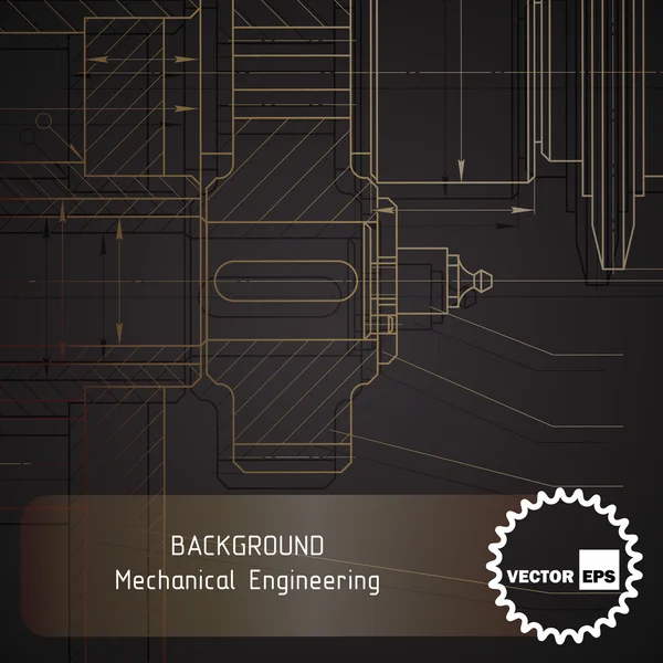 Makine mühendisliği çizimleri karanlık arka plan