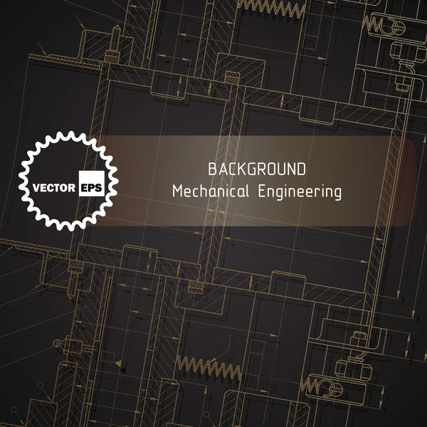 Makine mühendisliği çizimleri karanlık arka plan