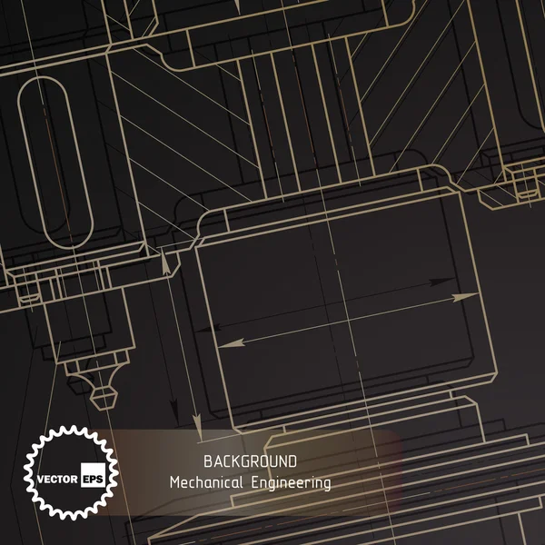 Makine mühendisliği çizimleri karanlık arka plan