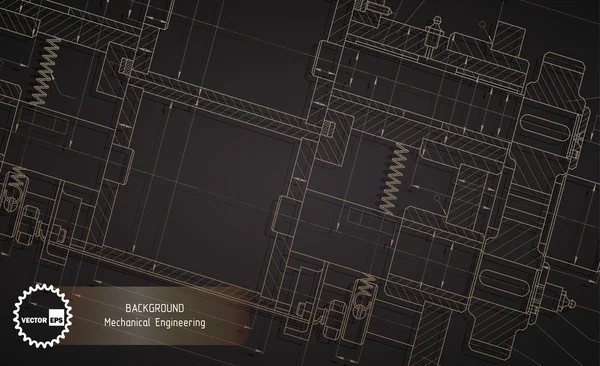 Makine mühendisliği çizimleri karanlık arka plan