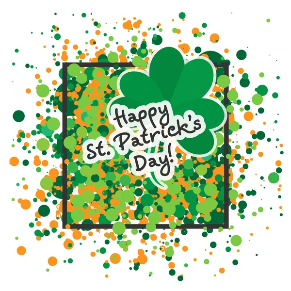 St. Patrick'ın gün tebrik kartı şablonu