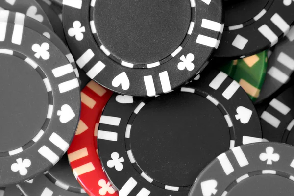 Poker Chips de cerca — Foto de Stock