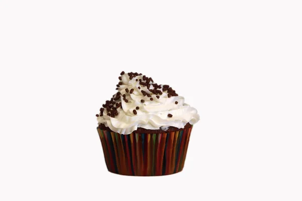 Baño de chocolate Cupcake vainilla Imágenes De Stock Sin Royalties Gratis