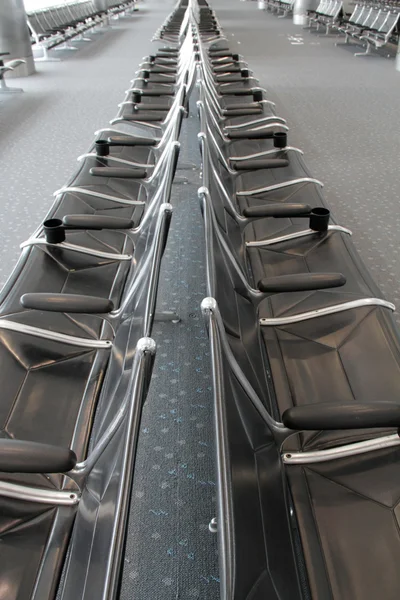 Chaises d'aéroport, Vide — Photo