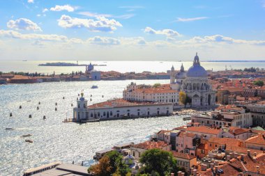 Piazza San Marco Venedik, İtalya üzerinde kuleden görüntülemek