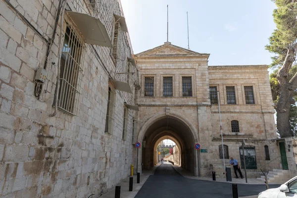 Jerusalén Israel Octubre 2020 Calle Del Patriarcado Armenio Que Pasa — Foto de Stock