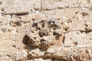 Zion Kapısı 'nın parçası. İsrail' in eski Kudüs şehrine açılan kapılardan biri.