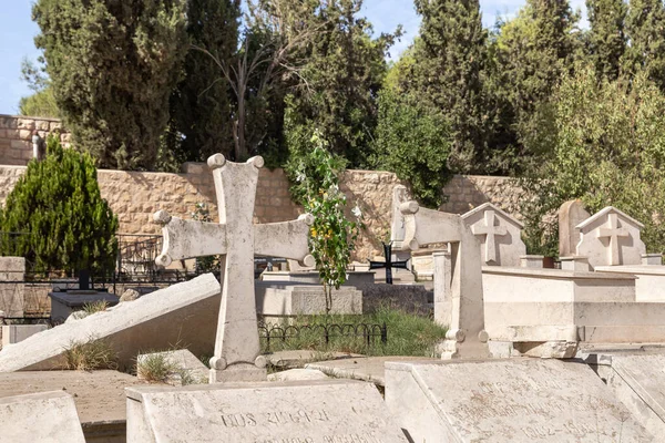 Kiva Hanedanı Srail Kudüs Kentindeki Ermeni Mahallesindeki Ermeni Mezarlığı — Stok fotoğraf