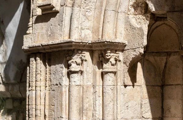 Dekoracyjny Kamienny Rzeźbiarstwo Ulicy Pitnej Fontanny Wad Hagai Ulicy Muzułmańskiej — Zdjęcie stockowe