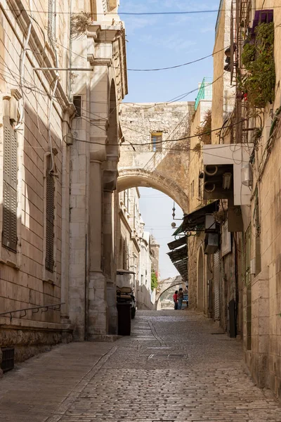 イスラエル エルサレム2020年10月24日 イスラエル エルサレム旧市街のドロローサ通り — ストック写真