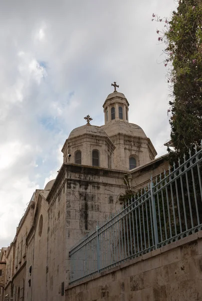 Kościół Skazanego Ulicy Lions Gate Starym Mieście Jerozolima Izraelu — Zdjęcie stockowe