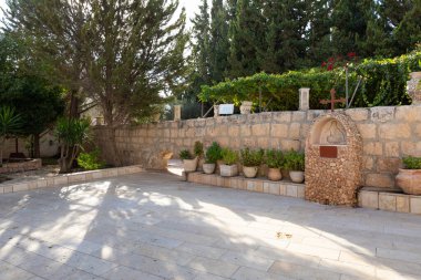 Beytüllahim, İsrail, 09 Aralık 2020: Filistin Yönetimi 'ndeki Beyt Sahrindeki Yunan Ortodoks Çobanları Alanı, İsrail