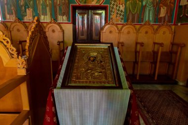 Beytüllahim, İsrail, 09 Aralık 2020: Filistin Yönetimi, İsrail, Beyt Sahili 'ndeki Yunan Ortodoks Çoban Alanı' ndaki En Kutsal Kiliseler Katedrali onuruna Ortodoks Kilisesi