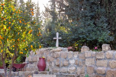 Beytüllahim, İsrail, 09 Aralık 2020: Filistin Yönetimi 'ndeki Beyt Sahrindeki Yunan Ortodoks Çobanları Alanı, İsrail