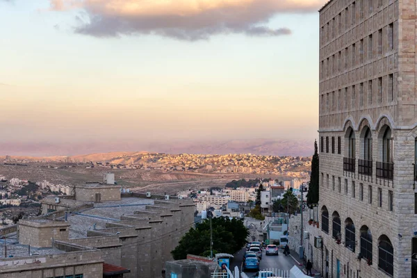 Belén Israel Diciembre 2020 Vista Belén Sus Suburbios Desde Techo —  Fotos de Stock