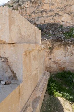 Kral Herod 'un sarayının kalıntıları - İsrail' deki Yahudi Çölü 'nde Herodion