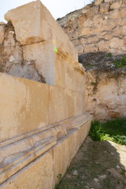 Kral Herod 'un sarayının kalıntıları - İsrail' deki Yahudi Çölü 'nde Herodion