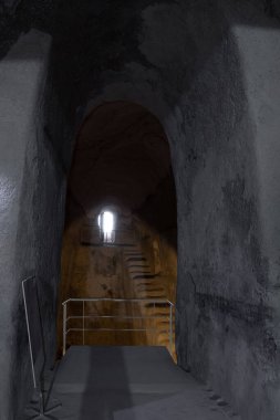Kral Herod 'un sarayının harabelerindeki yeraltı tünel sistemi İsrail' in Yahudi Çölü 'ndeki Herodion.