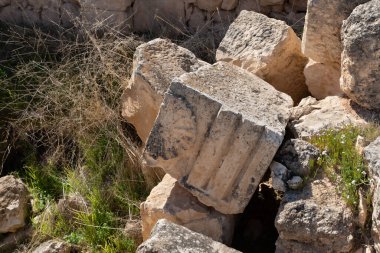 Kral Herod 'un sarayının harabeleri, Herodion, Yahudi Çölü, İsrail.