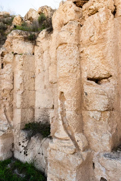 Kral Herod 'un sarayının harabeleri, Herodion, Yahudi Çölü, İsrail.