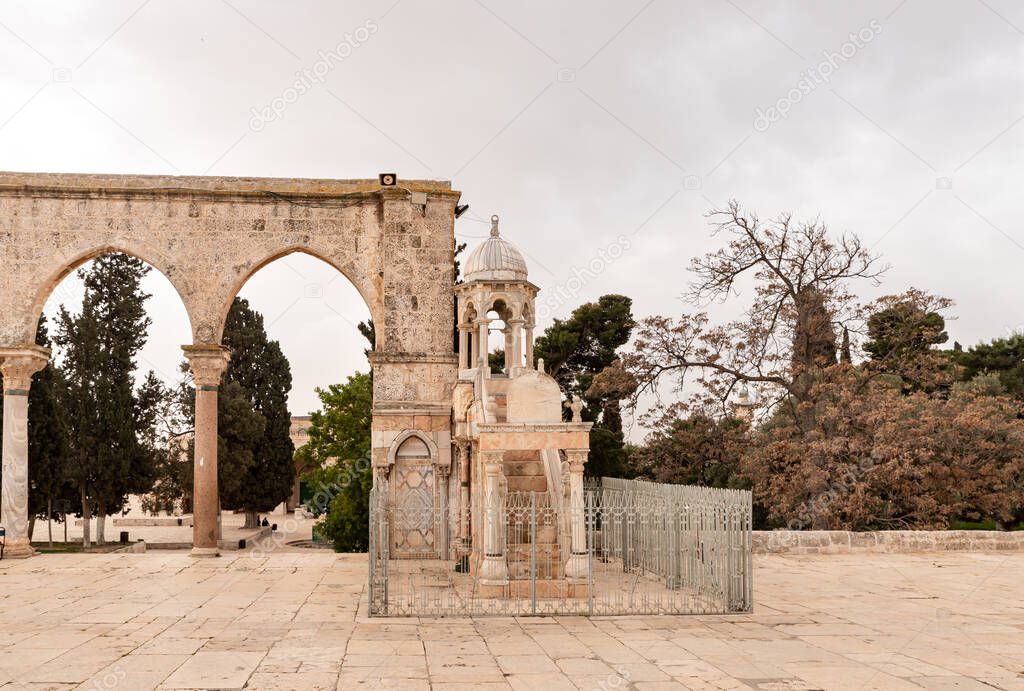 The Canyors and Ayubid Minbar - with which the imam reads Friday prayer on the Temple Mount in the Old Town of Jerusalem in Israel