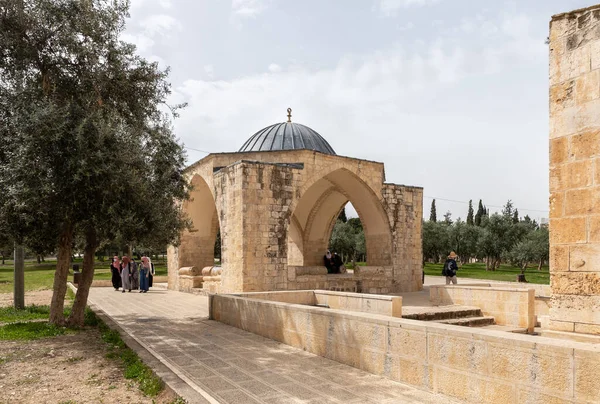 2021年3月3日 以色列耶路撒冷 以色列耶路撒冷旧城圣殿山上的Sebil Sultam Suleiman — 图库照片
