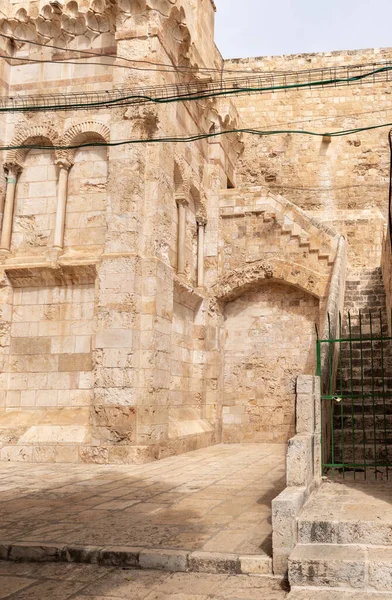 Architectuur Het Zuiden Deel Van Tempelberg Oude Stad Van Jeruzalem — Stockfoto