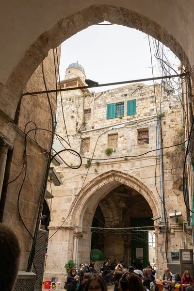 エルサレム イスラエル 2021年3月3日 神殿からの出口 チェーンゲート エルサレムの旧市街 イスラエル — ストック写真