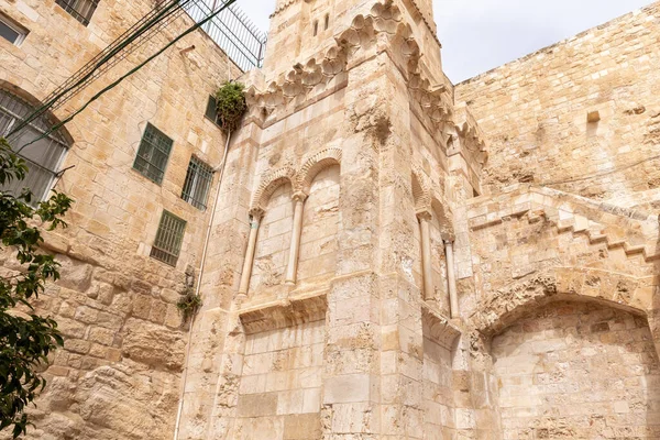 Архитектура Южной Части Иерусалимской Горы Старом Городе Израиле — стоковое фото
