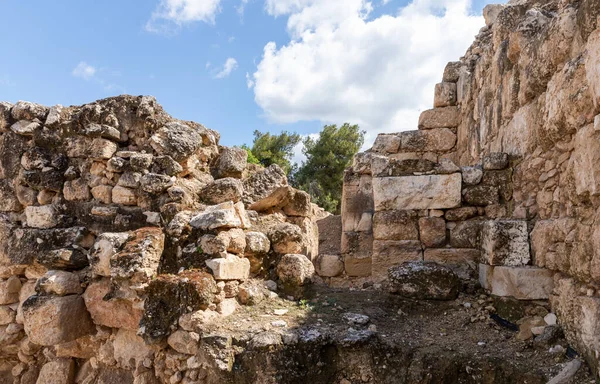 Excavaciones Arqueológicas Los Restos Una Ciudad Bizantina Maresh Beit Guvrin — Foto de Stock