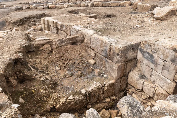 이스라엘의 키리야 근처에 베이트 구빈에 도시가 유적지에서 고고학적 — 스톡 사진