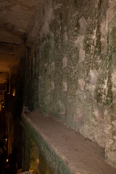 Niches Pigeons Wall Economic Cave Columbarium Dovecote Excavations Ancient Maresha — Stock Photo, Image