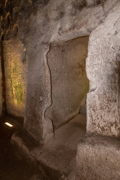 Den Ekonomiska Grottan Columbarium Duva Nära Utgrävningarna Den Antika Staden — Stockfoto