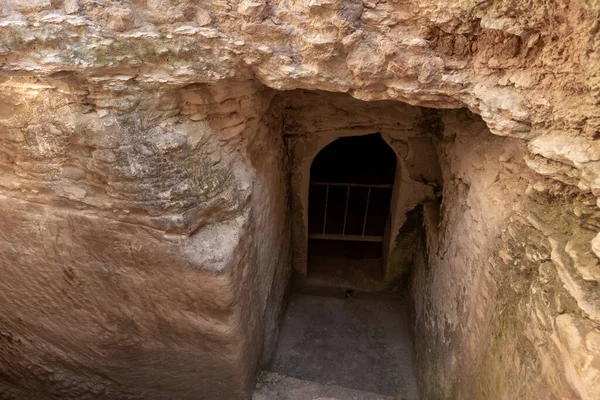 Entrance Economic Cave Columbarium Dovecote Excavations Ancient Maresha City Beit — Stock Photo, Image
