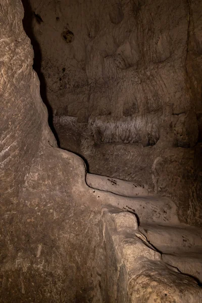 Muren Den Ekonomiska Grottan Columbarium Duva Nära Utgrävningarna Den Antika — Stockfoto