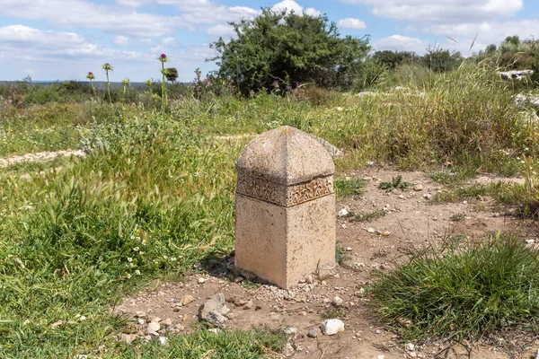 Roadside Post Excavations Ancient Maresha City Beit Guvrin Kiryat Gat — Stock Photo, Image