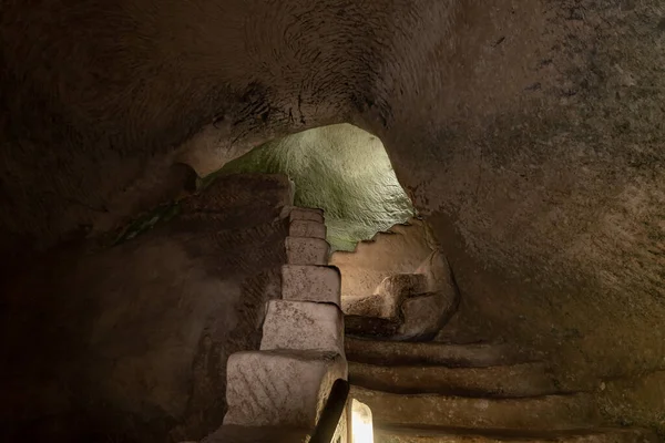 Cueva Económica Columbario Palomar Cerca Las Excavaciones Antigua Ciudad Maresha — Foto de Stock