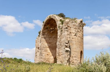 Beyt Guvrin 'deki Maresha şehri yakınlarındaki Bizans kilisesinin kalıntıları, Kiryat Gat, İsrail