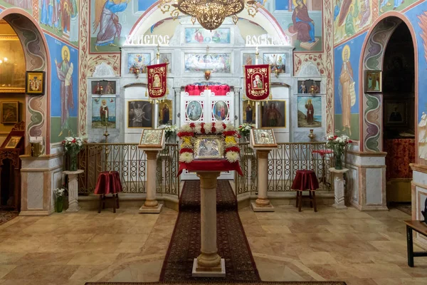 Haifa Israel Maio 2021 Salão Principal Igreja Ortodoxa Russa Cidade — Fotografia de Stock