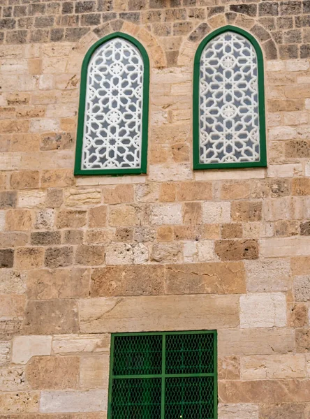 Pared Exterior Mezquita Aqsa Monte Del Templo Casco Antiguo Jerusalén — Foto de Stock