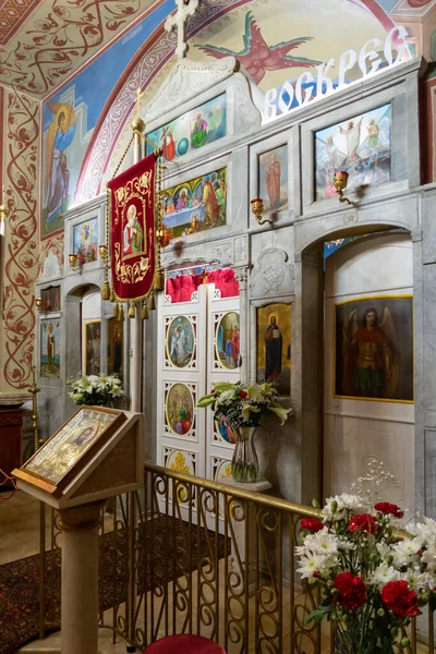 Haifa Israel Mayo 2021 Sala Principal Iglesia Ortodoxa Rusa Ciudad — Foto de Stock