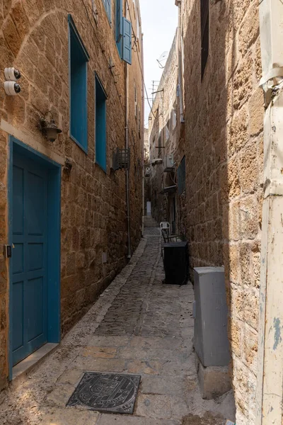 Acre Izrael Června 2021 Staré Ulice Nástěnnými Malbami Dalšími Dekoracemi — Stock fotografie