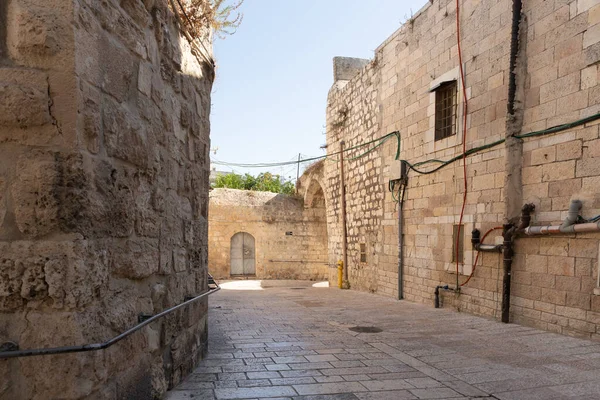 Rustige Kleine James Street Armeense Wijk Oude Stad Jeruzalem Israël — Stockfoto