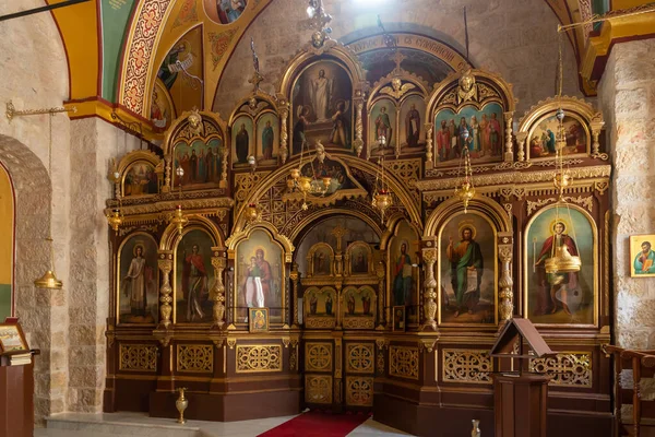 Wnętrze Małego Klasztoru Jerzego Granicy Dzielnic Żydowskich Ormiańskich Starym Mieście — Zdjęcie stockowe
