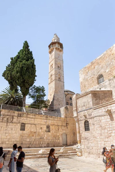 Jeruzalem Israël Juli 2021 Plein Voor Kerk Van Het Heilig — Stockfoto